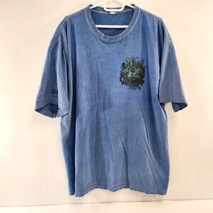 Crazy Shirts Blue Kraken Lounge T-Shirt Mens Size XL Vtg Cotton Get Wrecked